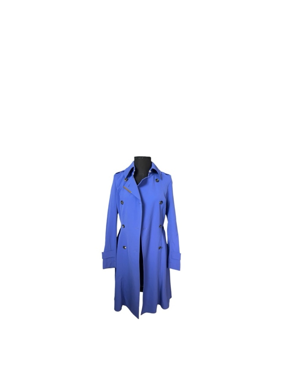 🎉𝐇𝐎𝐒𝐓 𝐏𝐈𝐂𝐊🎉𝐄𝐒𝐂𝐀𝐃𝐀 Periwinkle Belted Trench Coat Luxe Stretch - Picture 12 of 12